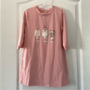 Girls Kitty Pajama Dress or Day Dress